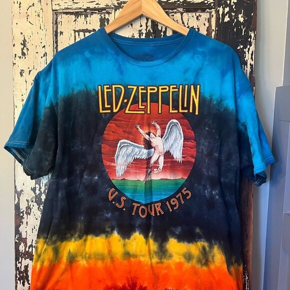 Led Zeppelin Other - Led Zeppelin Tie-Dye T-Shirt US Tour Retro Men’s Tshirt. Size XL